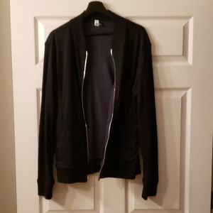 Banana republic black bomber jacket